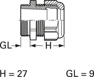 Kabelverschraubung, M20, Klemmbereich 6 bis 12 mm, IP68, schwarz, MZKV 200181