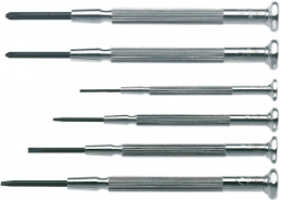 Schraubendrehersatz, PH0, PH00, 1 mm, 1,6 mm, 2 mm, 2,4 mm, Phillips/Schlitz, T4854P