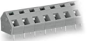 Leiterplattenklemme, 12-polig, RM 7.5 mm, 0,08-2,5 mm², 24 A, Käfigklemme, grau, 236-512