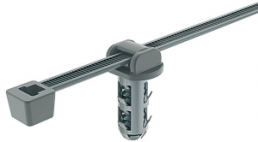 Kabelbinder innenverzahnt, Polyamid, (L x B) 202 x 4.6 mm, Bündel-Ø 1 bis 45 mm, grau, -80 bis 538 °C