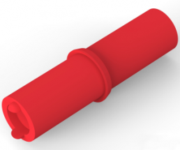 Steckergehäuse, 1-polig, gerade, rot, 1-480349-2