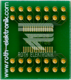 TSSOP-Multiadapter RE933-06, 21 x 23,5 mm, 28 Pins, Pitch 0,65 mm