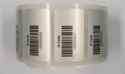 Nylon Strichcode Etiketten, (L x B) 180 x 160 mm, weiß, Rolle mit 1000 Stk