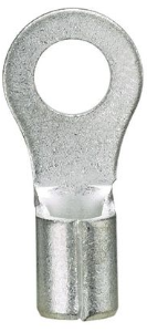 Unisolierter Ringkabelschuh, AWG 12 bis 10, 4.3 mm, M4, metall