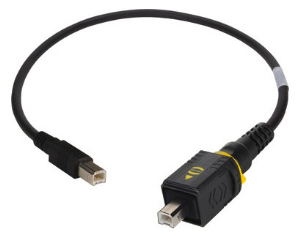 USB 2.0 Verbindungskabel, PushPull (V4) Typ B auf USB Stecker Typ B, 5 m, schwarz