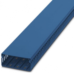 Verdrahtungskanal, (L x B x H) 2000 x 40 x 100 mm, PVC, blau, 3240312