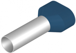 Isolierte Aderendhülse, 16 mm², 38 mm/25 mm lang, blau, 9037600000