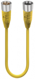 Sensor-Aktor Kabel, M23-Kabelstecker, gerade auf M23-Kabeldose, gerade, 19-polig, 10 m, TPE, gelb, 2344