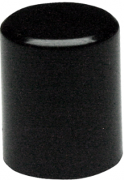 Betätigungsknopf, rund, Ø 8.86 mm, (H) 10.49 mm, schwarz, für Druckschalter, 115-0051-100