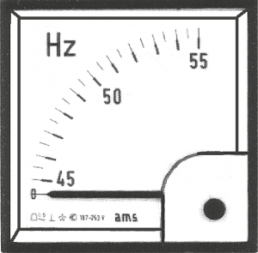 Einbau-Frequenzmesser ZQ96DS, Fr 96 x 96, Sk 97 mm