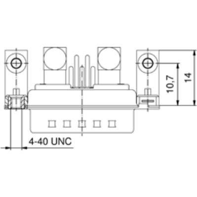 3021W1SAU78G40X CONEC D-Sub Steckverbinder Bild 2