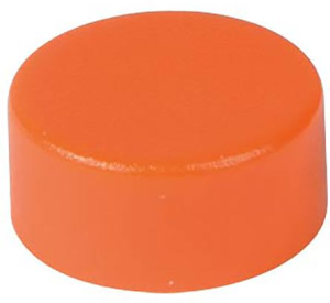 Kappe, rund, (H) 9.25 mm, orange, für Druckschalter, 0862.8102