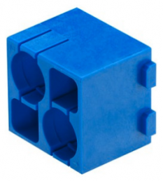 Han Pneumatik Modul, Doppelmodul, Stift, Kontakte2, blau
