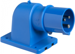 CEE Wandstecker, 3-polig, 16 A/200-250 V, blau, 6 h, IP44, 81804