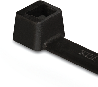 Kabelbinder, PA, (L x B) 145 x 2.5 mm, Bündel-Ø 1.5 bis 35 mm, schwarz, UV-beständig, -40 bis 85 °C, 111-02360