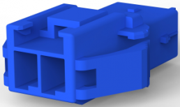 Buchsengehäuse, 2-polig, RM 3.96 mm, gerade, blau, 2005249-6