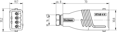 934442106 Hirschmann Automation and Control Gerätesteckverbinder Bild 2
