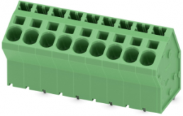 Leiterplattenklemme, 9-polig, RM 7.5 mm, 0,2-6,0 mm², 41 A, Federklemmanschluss, grün, 1819150