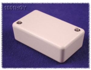 ABS Miniatur-Gehäuse, (L x B x H) 60 x 35 x 20 mm, lichtgrau (RAL 7035), IP54, 1551HGY