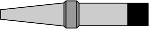 Lötspitze, Meißelform, Ø 6.9 mm, (D x L x B) 0.4 x 35 x 0.8 mm, 425 °C, PT H8