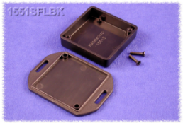 ABS Miniatur-Gehäuse, (L x B x H) 50 x 50 x 15 mm, schwarz (RAL 9005), IP54, 1551SFLBK