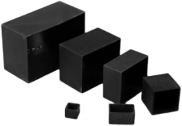 ABS Gerätegehäuse, (L x B x H) 134 x 135 x 50 mm, schwarz (RAL 9005), IP54, 1598BSGYPBK