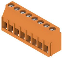 Leiterplattenklemme, 8-polig, RM 5.08 mm, 0,08-6,0 mm², 20 A, Zugbügel, orange, 1001890000