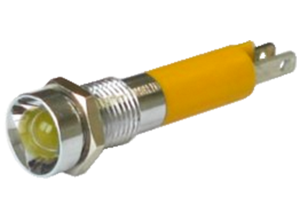 LED-Signalleuchte, 24 V (DC), 30 mcd, Einbau-Ø 8 mm, RM 4.3 mm, LED Anzahl: 1