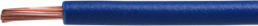 PVC-Schaltlitze, hochflexibel, H05V-K, 1,0 mm², AWG 18, blau, Außen-Ø 2,6 mm