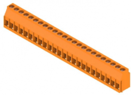 Leiterplattenklemme, 24-polig, RM 5 mm, 0,08-6,0 mm², 20 A, Zugbügel, orange, 1001830000