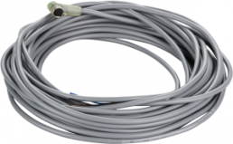 Sensor-Aktor Kabel, M12-Kabelstecker, gerade auf Kabeldose, abgewinkelt, 3-polig, 2 m, PVC, grau, 3 A, XZCRV1512040A2