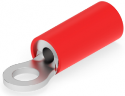 Isolierter Ringkabelschuh, 0,26-1,65 mm², AWG 22 bis 16, 3 mm, M3, rot