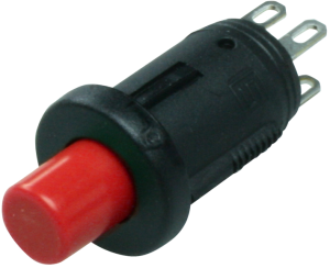 Drucktaster, 2-polig, rot, unbeleuchtet, 0,2 A/60 V, IP40, 0041.8842.3107
