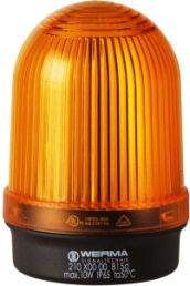 Dauerleuchte, Ø 57 mm, gelb, 12-230 V AC/DC, Ba15d, IP65