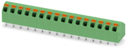 Leiterplattenklemme, 16-polig, RM 5.08 mm, 0,2-1,5 mm², 9 A, Federklemmanschluss, grün, 1819024