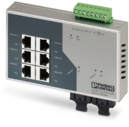 Ethernet Switch, unmanaged, 8 Ports, 100 Mbit/s, 24 VDC, 2832933