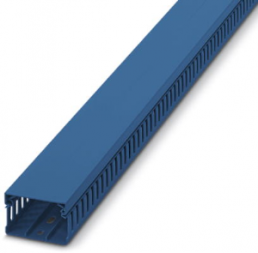 Verdrahtungskanal, (L x B x H) 2000 x 60 x 40 mm, PVC, blau, 3240313