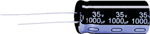Elektrolytkondensator, 1000 µF, 25 V (DC), ±20 %, radial, RM 5 mm, Ø 10 mm