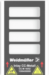Edelstahl Schild, (L x B) 52 x 18 mm, silber
