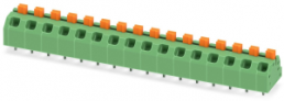 Leiterplattenklemme, 16-polig, RM 5 mm, 0,2-1,5 mm², 16 A, Federklemmanschluss, grün, 1862550