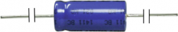 Elektrolytkondensator, 1 µF, 63 V (DC), -10/+30 %, axial, Ø 4.5 mm