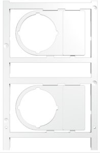 Polyamid Gerätemarkierer, (L x B) 56 x 36 mm, weiß, 20 Stk