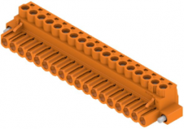Stiftleiste, 18-polig, RM 5.08 mm, gerade, orange, 1944250000