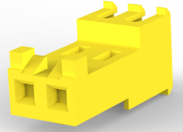 Buchsengehäuse, 2-polig, RM 3.96 mm, gerade, gelb, 3-644466-2