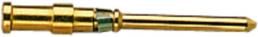 Stiftkontakt, 0,75 mm², AWG 18, Crimpanschluss, vergoldet, 09150006125