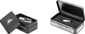 ESD Behälter, schwarz, (L x B x T) 50 x 30 x 16 mm, V3-12-6-6-10-10