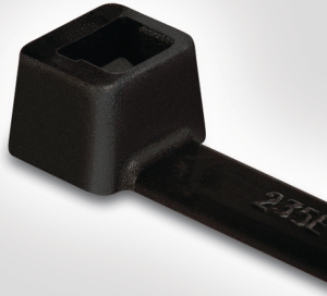Kabelbinder innenverzahnt, Polyamid, (L x B) 300 x 7.61 mm, Bündel-Ø 4.8 bis 80 mm, schwarz, UV-beständig, -40 bis 85 °C