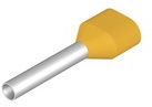 Isolierte Aderendhülse, 1,0 mm², 19 mm/12 mm lang, gelb, 9004910000