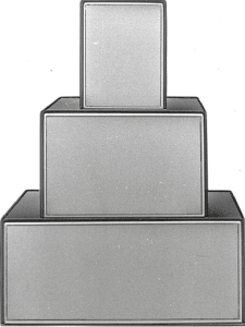 Aluminium-Druckguss Gehäuse, (L x B x H) 104 x 160 x 69.5 mm, schwarz/silber, 382.18 SCHW./SILBER