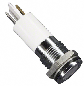 LED-Signalleuchte, 24 V (DC), weiß, 20 mcd, Einbau-Ø 14 mm, RM 1.25 mm, LED Anzahl: 1